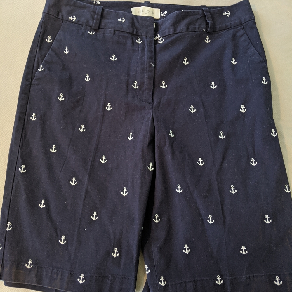 Talbots Navy blue Bermuda shorts